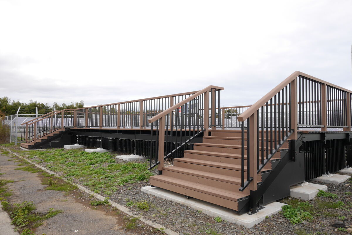 いわき市照島貯木場見学台 の施工写真