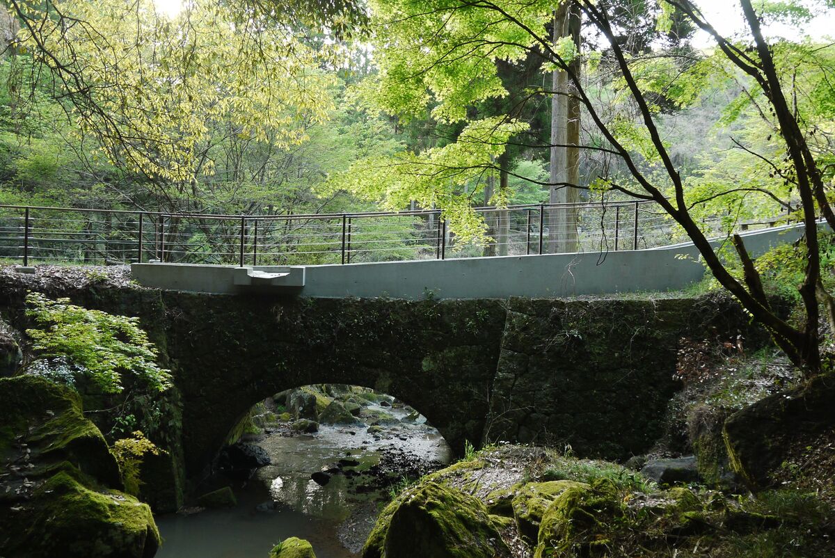 御船町八勢眼鏡橋 の施工写真