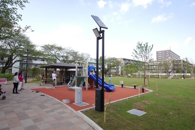 世田谷区立上用賀公園の施工写真