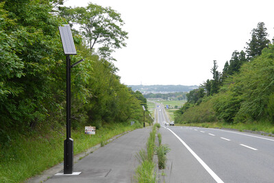 北茨城市磯原町避難路