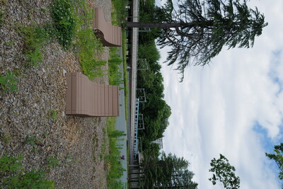 西公園・ベンチ写真
