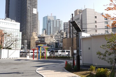 六本木西公園の施工写真