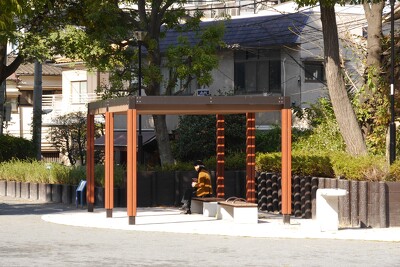六本木西公園の施工写真