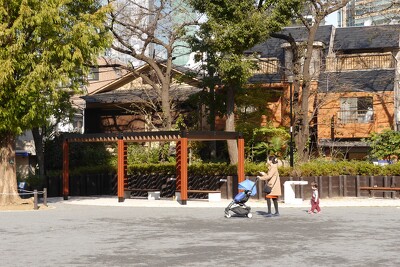 六本木西公園の施工写真