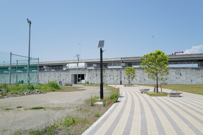 総合防災公園の施工写真
