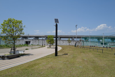 総合防災公園の施工写真