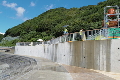 レク都市熊野灘臨海公園（城の浜地区）プールの施工写真