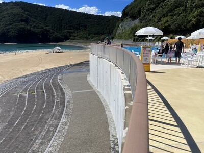 レク都市熊野灘臨海公園（城の浜地区）プールの施工写真