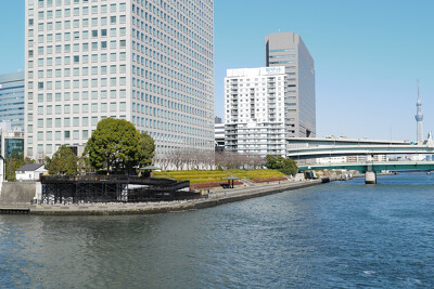 隅田川日本橋川合流部右岸