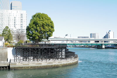 隅田川日本橋川合流部右岸