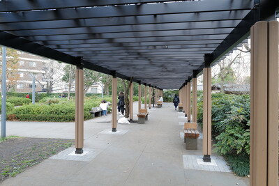 檜町公園の施工写真