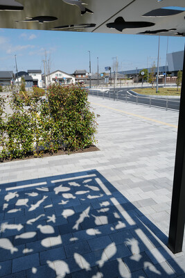 新大村駅周辺地区西口駅前広場の施工写真