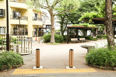 小松川境川親水公園の施工写真