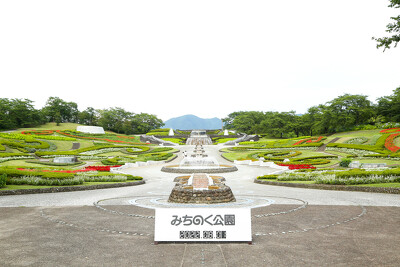 みちのく杜の湖畔公園の施工写真