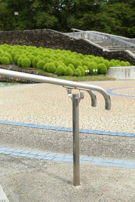 みちのく杜の湖畔公園の施工写真