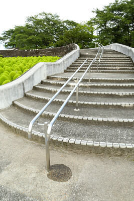 みちのく杜の湖畔公園の施工写真