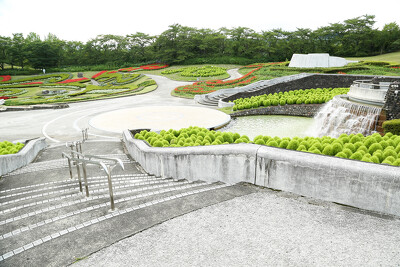 みちのく杜の湖畔公園の施工写真