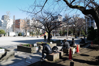 竹町公園・ベンチ写真