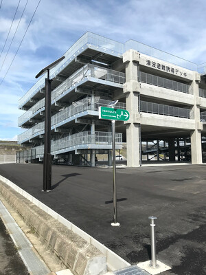 津波避難誘導デッキ