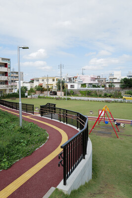 佐真下3号街区公園の施工写真