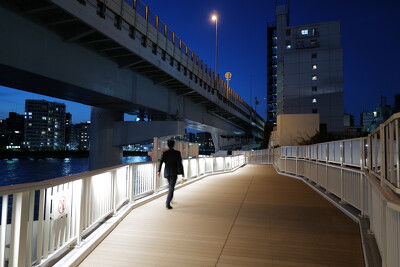 隅田川テラス連絡橋(竪川水門)