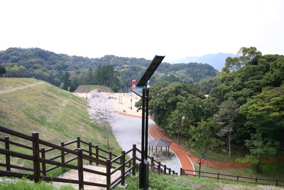 臼杵市総合運動公園の施工写真