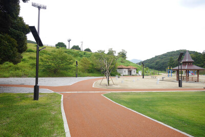 臼杵市総合運動公園の施工写真